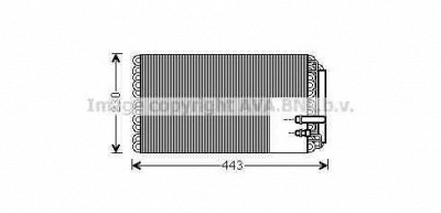 AVA QUALITY COOLING vlv054 -  Испаритель, кондиционер